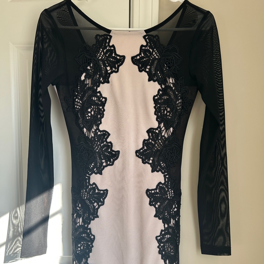 Elegant Black Lace Dress